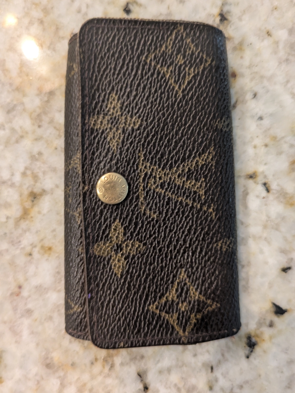PROJECT PIECE / AS-IS Salvage Canvas - Louis Vuitton Monogram 4 Key Holder
